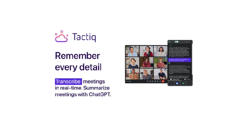 Kenalan dengan TacTiq.io, Notulen Rapat Bertenaga AI yang Bisa Bantu Saat Rapat di Google Meet!