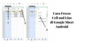 cara freeze google sheets