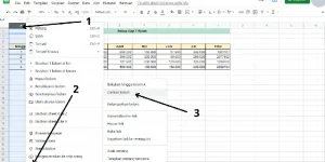 cara freeze google sheets